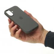 Силиконовый чехол OrigCase "Colors" with MagSafe для iPhone 16 Stone gray