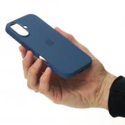Силиконовый чехол OrigCase "Colors" with MagSafe для iPhone 16 Denim