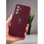 Силиконовый чехол Original pack SOFT для Samsung A54 5G (ТРИЗУБ) бордовый