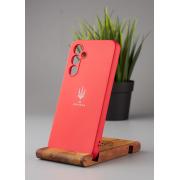 Силиконовый чехол Original pack SOFT для Samsung A54 5G (ТРИЗУБ) красный