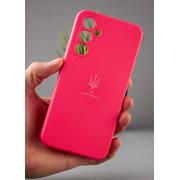Силиконовый чехол Original pack SOFT для Samsung A54 5G (ТРИЗУБ) малиновый
