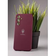 Силиконовый чехол Original pack SOFT для Samsung A54 5G (ТРИЗУБ) бордовый