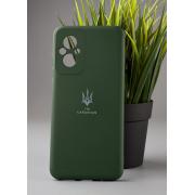 Силиконовый чехол Original pack SOFT для Xiaomi Redmi 11 Prime/Poco M5 4G (ТРИЗУБ) темно-зеленый