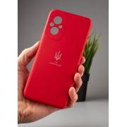 Силиконовый чехол Original pack SOFT для Xiaomi Redmi 11 Prime/Poco M5 4G (ТРИЗУБ) красный