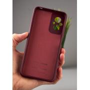 Силиконовый чехол Original pack SOFT для Xiaomi Redmi 11 Prime/Poco M5 4G (ТРИЗУБ) бордовый