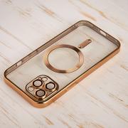 Силиконовый чехол SHINING with MagSafe для iPhone 13 Pro золотой