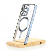Силиконовый чехол SHINING with MagSafe для iPhone 13 Pro синий