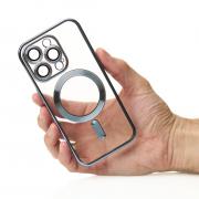 Силиконовый чехол SHINING with MagSafe для iPhone 13 Pro синий