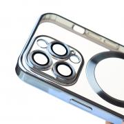 Силиконовый чехол SHINING with MagSafe для iPhone 13 Pro синий