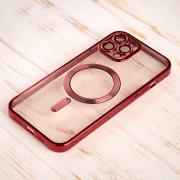 Силиконовый чехол SHINING with MagSafe для iPhone 14 Pro Max красный