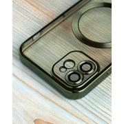 Силиконовый чехол SHINING with MagSafe для iPhone 12 зеленый