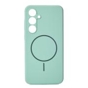 Силиконовый чехол Slim Ring Soft с поддержкой MagSafe для Samsung S24 FE succulent