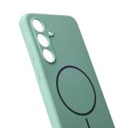 Силиконовый чехол Slim Ring Soft с поддержкой MagSafe для Samsung S24 FE succulent