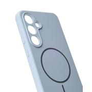 Силиконовый чехол Slim Ring Soft с поддержкой MagSafe для Samsung S24 FE blue fog