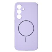 Силиконовый чехол Slim Ring Soft с поддержкой MagSafe для Samsung S24 FE violet