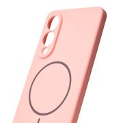 Силиконовый чехол Slim Ring Soft с поддержкой MagSafe для Samsung S25 Edge pink