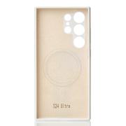 Силиконовый чехол Slim Ring Soft с поддержкой MagSafe для Samsung S24 Ultra white