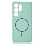 Силиконовый чехол Slim Ring Soft с поддержкой MagSafe для Samsung S25 Ultra succulent