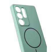 Силиконовый чехол Slim Ring Soft с поддержкой MagSafe для Samsung S25 Ultra succulent