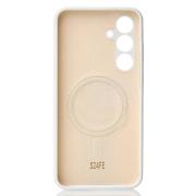 Силиконовый чехол Slim Ring Soft с поддержкой MagSafe для Samsung S24 FE white