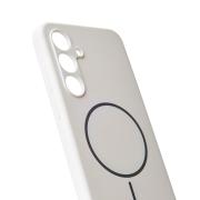 Силиконовый чехол Slim Ring Soft с поддержкой MagSafe для Samsung S24 FE white