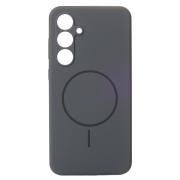 Силиконовый чехол Slim Ring Soft с поддержкой MagSafe для Samsung S24 FE stone gray