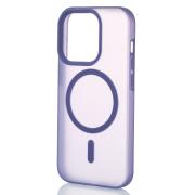 Силиконовый чехол SOFT MATT с поддержкой MagSafe для iPhone 12/12 Pro dark purple