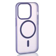 Силиконовый чехол SOFT MATT с поддержкой MagSafe для iPhone 12/12 Pro dark purple