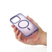 Силиконовый чехол SOFT MATT с поддержкой MagSafe для iPhone 12/12 Pro dark purple