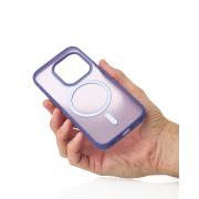 Силиконовый чехол SOFT MATT с поддержкой MagSafe для iPhone 12/12 Pro dark purple