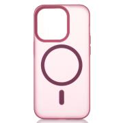 Силиконовый чехол SOFT MATT с поддержкой MagSafe для iPhone 12/12 Pro cherry red