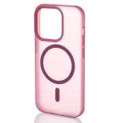 Силиконовый чехол SOFT MATT с поддержкой MagSafe для iPhone 12/12 Pro cherry red