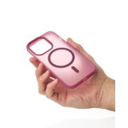 Силиконовый чехол SOFT MATT с поддержкой MagSafe для iPhone 12/12 Pro cherry red