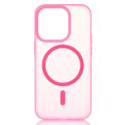 Силиконовый чехол SOFT MATT с поддержкой MagSafe для iPhone 12/12 Pro rose red