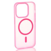 Силиконовый чехол SOFT MATT с поддержкой MagSafe для iPhone 12/12 Pro rose red