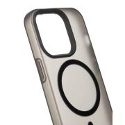 Силиконовый чехол SOFT MATT с поддержкой MagSafe для iPhone 12/12 Pro black