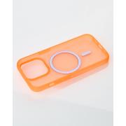 Силиконовый чехол SOFT MATT с поддержкой MagSafe для iPhone 12/12 Pro orange