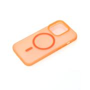 Силиконовый чехол SOFT MATT с поддержкой MagSafe для iPhone 12/12 Pro orange