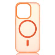Силиконовый чехол SOFT MATT с поддержкой MagSafe для iPhone 12/12 Pro orange