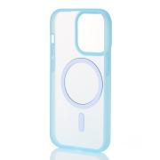 Силиконовый чехол SOFT MATT с поддержкой MagSafe для iPhone 12/12 Pro light blue