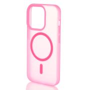 Силиконовый чехол SOFT MATT с поддержкой MagSafe для iPhone 12/12 Pro rose red