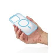 Силиконовый чехол SOFT MATT с поддержкой MagSafe для iPhone 12/12 Pro light blue