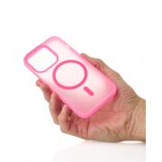 Силиконовый чехол SOFT MATT с поддержкой MagSafe для iPhone 12/12 Pro rose red