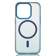 Силиконовый чехол SOFT MATT с поддержкой MagSafe для iPhone 12/12 Pro dark blue