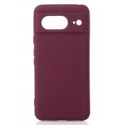 Силиконовый чехол SOFT Silicone Case для Google Pixel 8 (без лого) бордовый