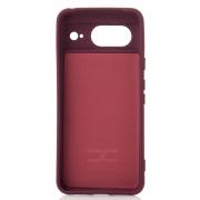 Силиконовый чехол SOFT Silicone Case для Google Pixel 8 (без лого) бордовый