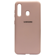 Силиконовый чехол SOFT Silicone Case для Huawei Y5P HQ (с логотипом) персик