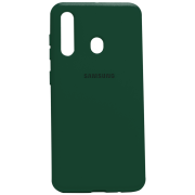 Силиконовый чехол SOFT Silicone Case для Huawei Y6P HQ (с логотипом) темно-зеленый