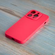 Силиконовый чехол SOFT Silicone Case для iPhone 14 Pro Max (без лого) малиновый