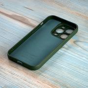 Силиконовый чехол SOFT Silicone Case для iPhone 14 Pro Max (без лого) темно-зеленый